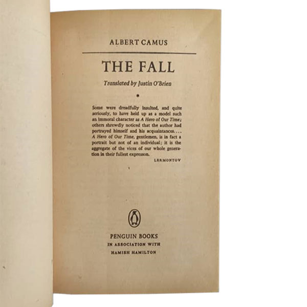 Albert Camus the fall