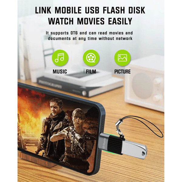 مبدل USB OTG به USB-C استوریا مدل ST-T2